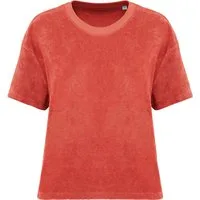 Native Spirit Rundhalsshirt Umweltfreundliches Damen-T-Shirt aus Frottee