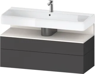 Duravit Qatego Waschtischunterbau wandhängend Graphit Matt 1190x470x590 mm - QA4396084490000 QA4396084490000