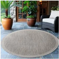 Ayyildiz Teppiche Outdoorteppich GIZA 1410, rund, Höhe: 3 mm, In- und Outdoor, Wetterfest, Wasserabweisend, robust