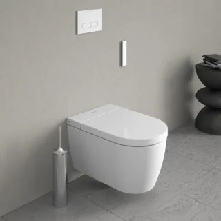 Duravit SensoWash Starck f Lite Dusch-WC 650001012004310 DuraShield, Komplettanlage mit WC-Sitz, Rimless, weiß