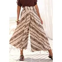 LASCANA Hosenrock mit extra weitem Bein mit Alloverdruck, Culotte, luftige Sommerhose, Strandhose, Schlupfhose