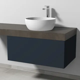 Sanipa Waschtischunterbau mit Auszug 2morrow (P3323) 340x800x520 Marine-Matt, P33231R P33231R