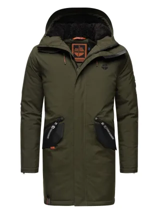 Stone Harbour Herren Winterjacke Ragaan mit Teddyfell & Kapuze