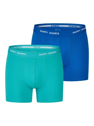 Happy Shorts Herren Retro Boxer Neon 2-Pack Retroshorts, Vintage Boxer,
