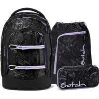Satch Schulrucksack Satch Pack Betty Grey 3tlg Schulrucksack-Set
