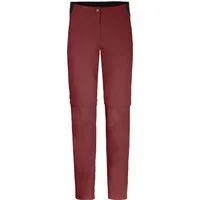 Bergson Outdoorhose AALBORG Vario Zipp-Off (slim) Damen Wanderhose, recycelt, elastisch, sportlich, Normalgrößen, rot b