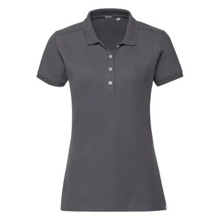Russell Damen/Damen Stretch Kurzarm-Poloshirt (Convoy Grau)