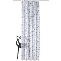 HOME WOHNIDEEN Vorhang EFFIE Schlaufenschal Voile-Vorhang Transparent mit Zugband Elegant (1 St), Schlaufen, halbtransparent, Polyester