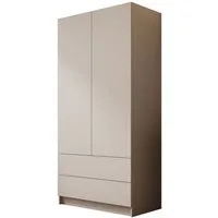 Lookway Kleiderschrank AUREL KASCHMIR 2D2S Drehtürenschrank mit Schubladen 100x210x57 cm