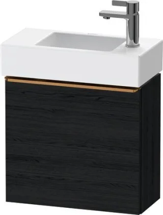 Duravit D-Neo Waschtischunterbau wandhängend Eiche Schwarz Matt 484x222x440 mm - DE4219R04160000 DE4219R04160000