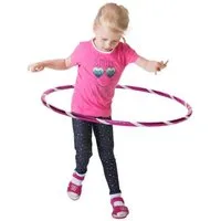 Hoopomania Hula-Hoop-Reifen Funny Kinder Hula Hoop, Ø80cm, Pink-Weiss