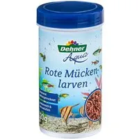 Dehner Rote Mückenlarven gefriergetrocknet, Fischsnack für Zierfischer, 20 g, Snack für: Zierfische, auch geeignet für Jungfische