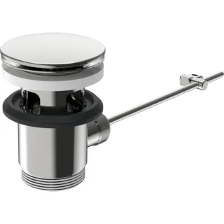 Hansa Ablaufgarnitur chrom 59911441 mit Ablaufstopfen 63mm, chrom