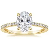 ROUGEMONT Solitärring Extravaganter Damen Solitärring Damen Ring 925 Sterling Silber Oval, Echtschmuck