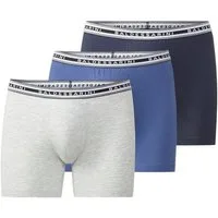 BALDESSARINI Lange Unterhose Monaco (3er Pack) Breiter Bund, eng, elastisch, basic, wärmend, Baumwollmix