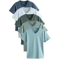 Next V-Shirt T-Shirts mit V-Ausschnitt, 5er-Pack (5-tlg)