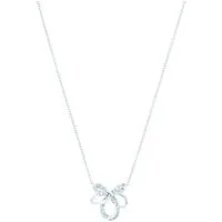 Amor Kette mit Anhänger Schleife, mit Zirkonia (synth)