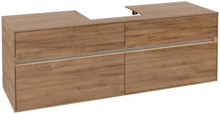 Villeroy & Boch Waschtischunterschrank Collaro C077B0 1600x548x500mm mit Beleuchtung C077B0RH