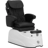 Physa Fußbad Elektrischer Fußpflegestuhl mit Wanne Massage Beleuchtung Pediküre, Schwarz, Weiß