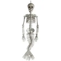 Horror-Shop Dekoobjekt Skelettierte Halloween Meerjungfrau zum Dekorieren