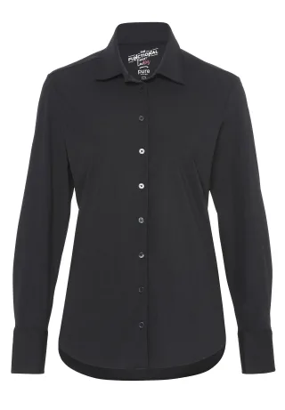 pure - PURE- Functional Bluse Langarm schwarz - Gr. - XXL