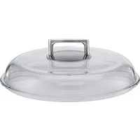 RÖSLE Deckel SILENCE, (1-tlg), Glas, Griff aus Edelstahl, für Bratpfannen, spülmaschinengeeignet