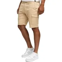 Indicode Cargoshorts LAULAX Cargo kurze Hose Herren Shorts, Sommer Freizeithose mit Taschen Sportlich eleganter Look - Regular Fit - Bequemes Material mit Stretch