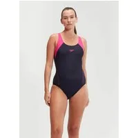 Speedo Badeanzug Speedo Hyper Boom Racerback Damen 8-00372516919 Dunkelblau/Rosa
