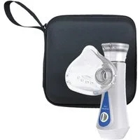 IEA Medical Inhalationsgerät Set mit Schutztasche – inkl. Masken, kompakt für unterwegs, Hartschalen-Case schützt Inhalator & Zubehör, leicht & reisetauglich