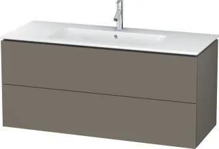 Duravit L-Cube Waschtischunterbau wandhängend Flanell Grau Seidenmatt 1220x481x550 mm - LC624309090 LC624309090