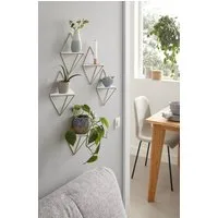 OTTO home Deko-Wandregal Rauten Rudel in modernen, dezenten Farbkombinationen, Set 5-tlg., Dekoregal, Wanddeko, aus Metall und MDF, 5tlg.Set