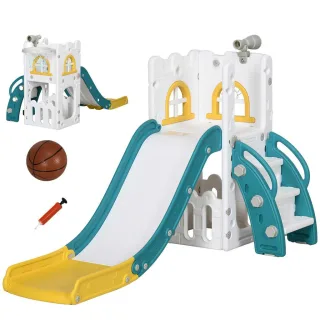 Aiyaplay Kinderrutsche, Gelb, Kunststoff, 177x92x70 cm, Outdoor Spielzeug, Kinderrutschen