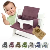 BambiniWelt by Rafael K. Hochstuhlauflage Ersatzbezug Bezug Sitzkissen kompatibel mit Stokke Tripp Trapp Mod. 2