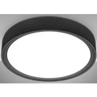 B.K.Licht LED Deckenleuchte BK_DL1434 LED Deckenlampe, Ø25cm, Schwarz, neutralweißes Licht, LED fest integriert, Neutralweiß, 12 Watt, 1.200 Lumen, 4.000 Kelvin