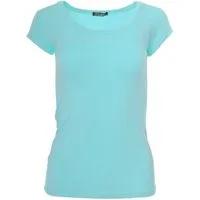 Muse T-Shirt Basic Kurzarm T-Shirt Skinny Fit 1001