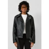 QS Funktionsjacke Outdoor-Jacke Bikerjacke in Lederoptik
