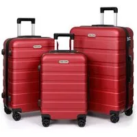 TAN.TOMI Handgepäckkoffer S/M/L/Set Koffer Hartschale Leicht Reisekoffer ABS Geräumig Haltbar, Trolley Handgepäck Große Kapazität