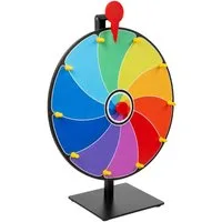 relaxdays Spiel Glücksrad zum Drehen 30 cm
