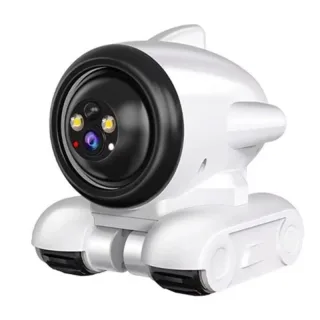 1080P HD Smart Pet Camera Mobile Robot with AI Tracking Auto Recharge Night Vision Two Way Audio Toy Car Camera for Home