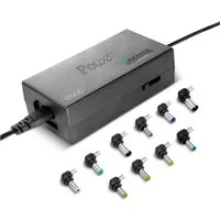 EAXUS Eaxus Universal Laptopladekabel Netzteil 96 Watt Laptop-Ladegerät (12V - 24V Einstellbare Spannung, 10 Adapter zum Aufstecken)