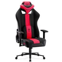 DIABLO CHAIRS Gaming-Stuhl X-Player 2.0 Stoff ergonomisch Honeycomb TiltTech 3D-Armlehnen (TiltTech System, Honeycomb, 3D-Armlehnen, 3 Größen: S/L/XL), Kopfstütze Lendenkissen Wippfunktion Metallbasis