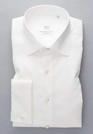 ETERNA - Luxury Shirt Twill Langarm beige - Gr. - 44/Langarm - 67cm