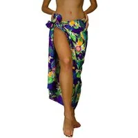 King Kameha Sarong Parrot Cockatoo Funky Hawaii-Sarong Pareo Cover-Up Strand Damen Bikini, Pareo Cover-Up