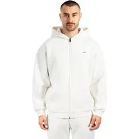 Smilodox Kapuzenstrickjacke Cedrik, Oversize Zip Hoodie, Kapuzenpullover mit Front-Zipper Langarm Kängurutasche Metallabel weiches Material Freizeit Alltag