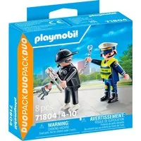 Playmobil® Polizist und Einbrecher (71804), Playmobil DuoPack Konstruktions-Spielset, (8 St), Made in Europe