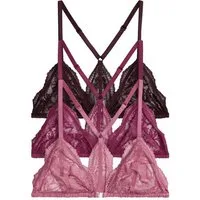 The Set Set: Triangel-BH The Set Triangel-BH mit Spitze, 3er-Pack (3-tlg)