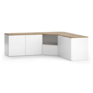 Vicco Wohnwand, Weiß, Holzwerkstoff, Rechteckig, 68x50x38.2 cm, Wohnzimmer, Wohnwände, Anbauwände