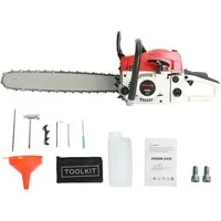Rutaqian Benzin-Kettensäge 58cc Benzin-Kettensäge, 2100w,Maximaler Schnittdurchmesser: 55cm, 58Kubikzentimeter rostbeständige Holzkettensäge zum Schneiden von Holz
