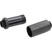 ES D-Plug 41-69mm G1/4 AG auf G1/4 AG, Verbindung schwarz (matt)