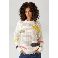Aniston CASUAL Strickpullover mit eingestrickten Farb-Highlight
